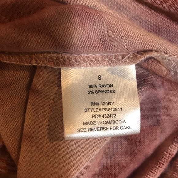 Pink Rose Tie Dye Dress - Picture 8 of 8